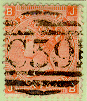 C59-cancel used at the British Post Office in Jacmel