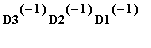 D3^(-1)*D2^(-1)*D1^(-1)
